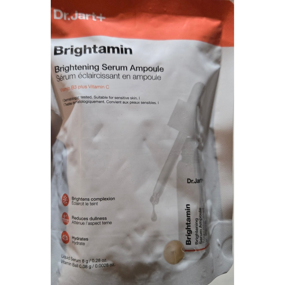 Dr.Jart+ Brightamin Brightening Serum Ampoule 8g/0.08g - Vitamin C, B3 NEW